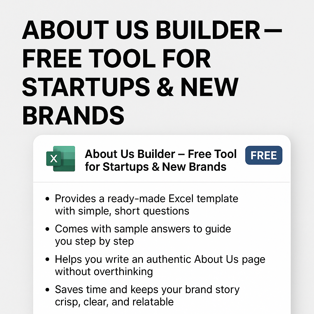 About Us Builder β Free Tool for Startups & New Brands